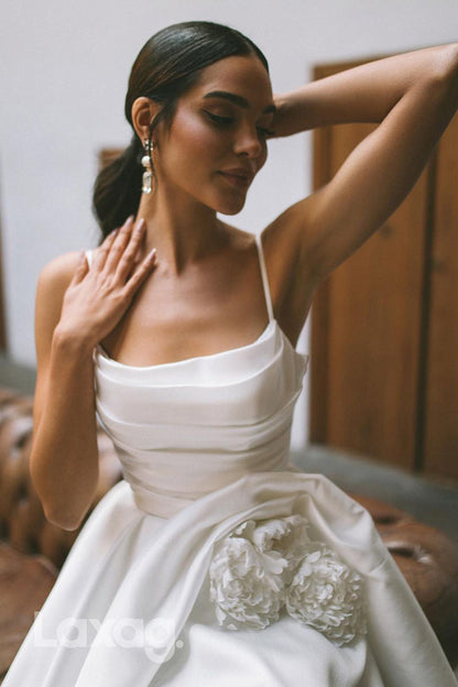 12541 - Spaghetti Straps Sleeveless Empire Ball Gown Wedding Dresses